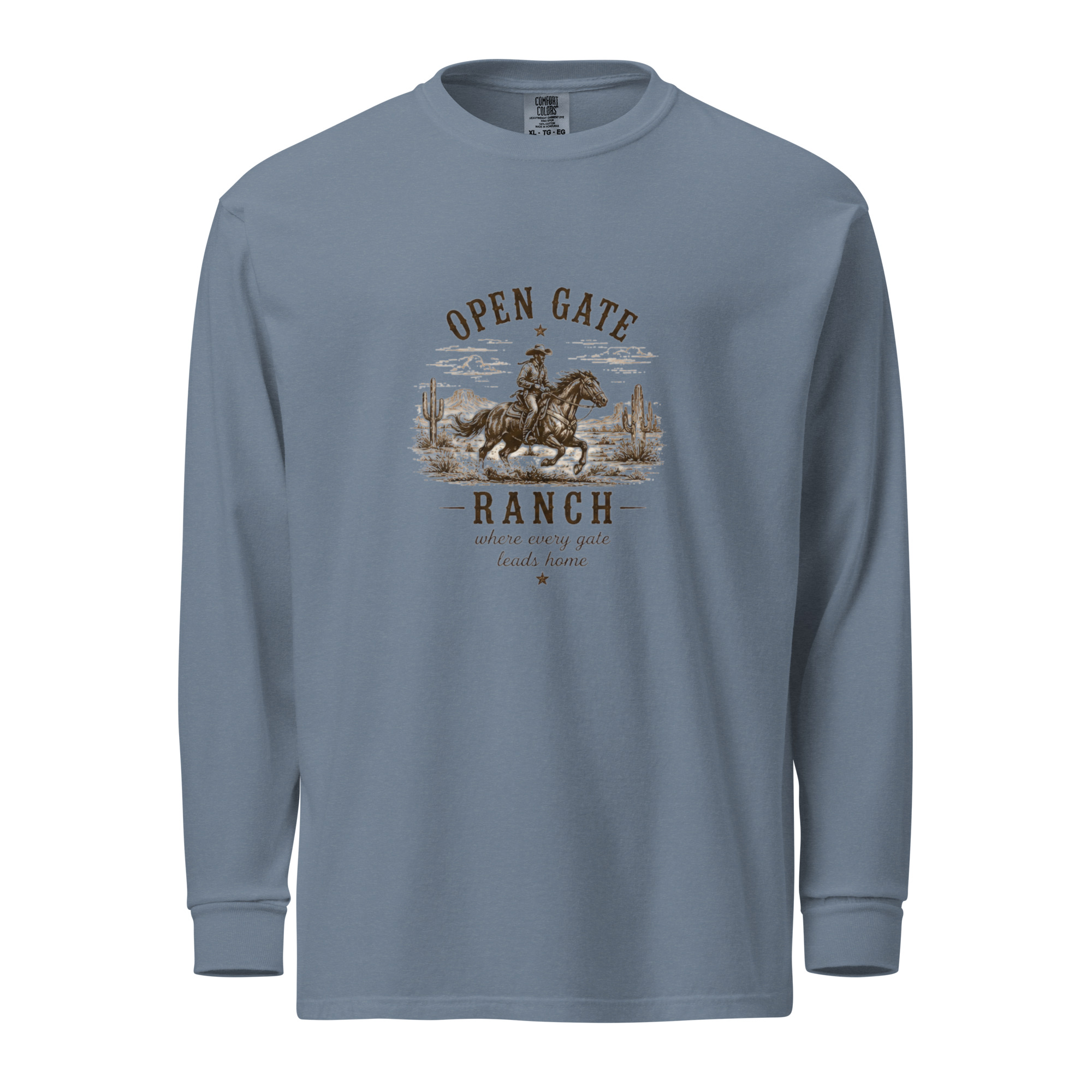 Garment-dyed heavyweight long-sleeve shirt - Image 2