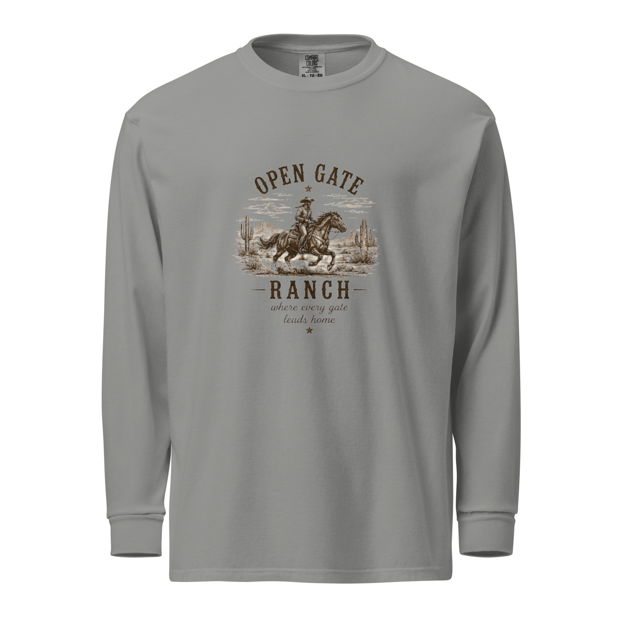 Garment-dyed heavyweight long-sleeve shirt - Image 3