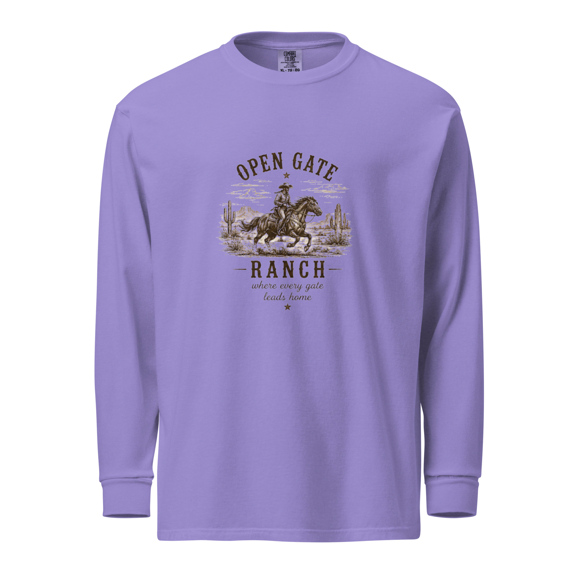 Garment-dyed heavyweight long-sleeve shirt - Image 4