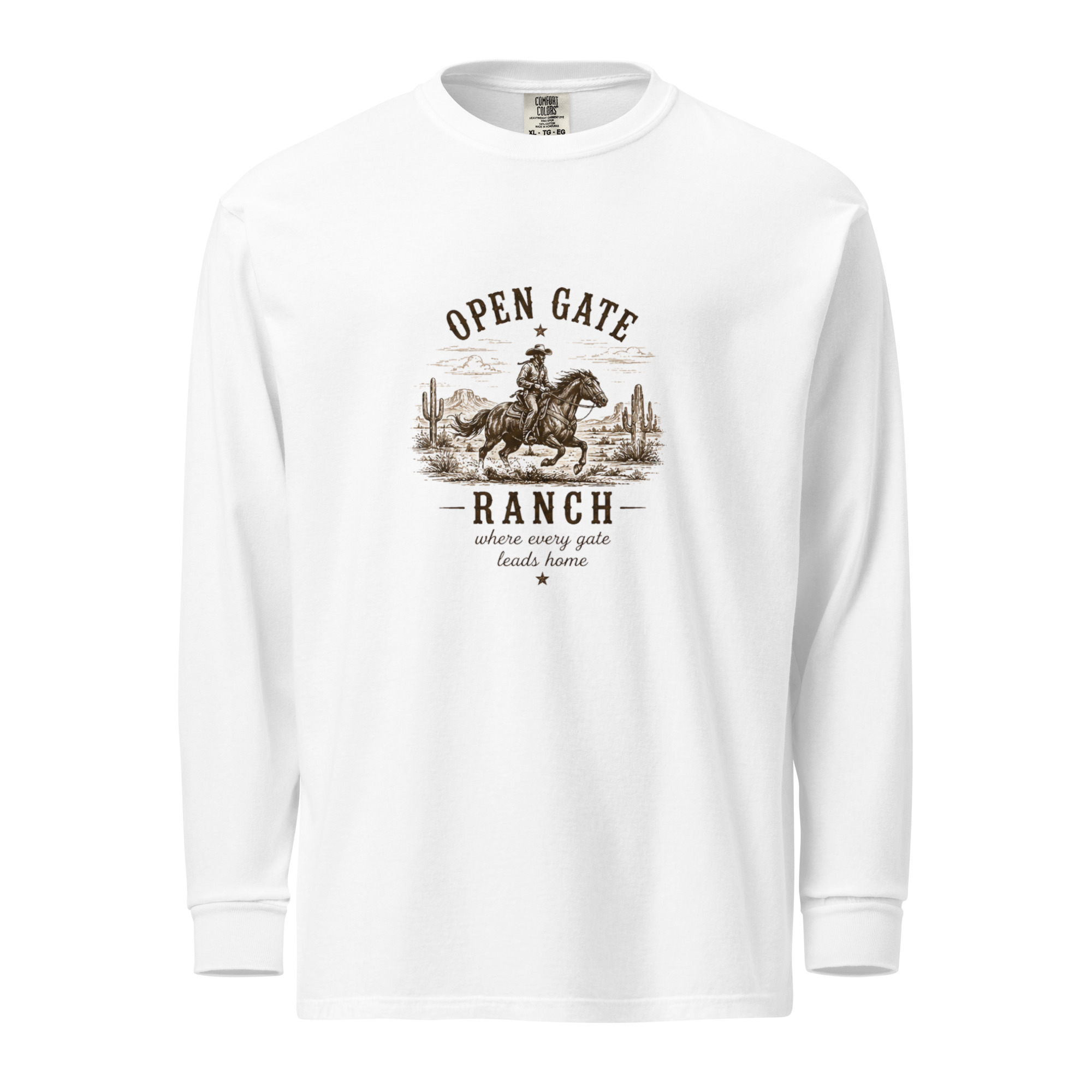 Garment-dyed heavyweight long-sleeve shirt - Image 5